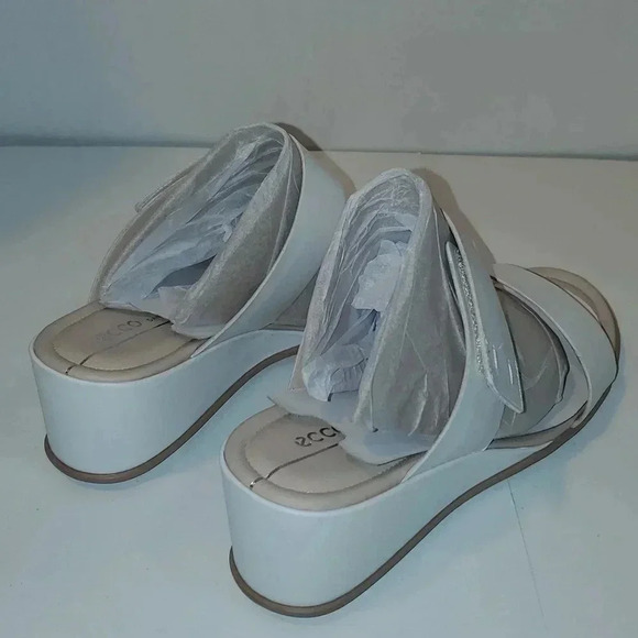Ecco Shape Wedge Sandal Leather Size EU 41 NWT - Picture 3 of 9